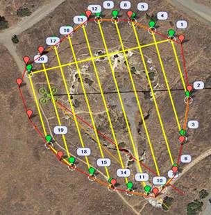 Flight pattern/plan diagram